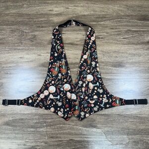 Nicole Miller Limited Quanities Tuxedo Backless Vest Cocktail Party Barback S-M